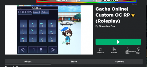 YOU SHOULD PLAY GACHA ONLINE, this is my oc - Roblox