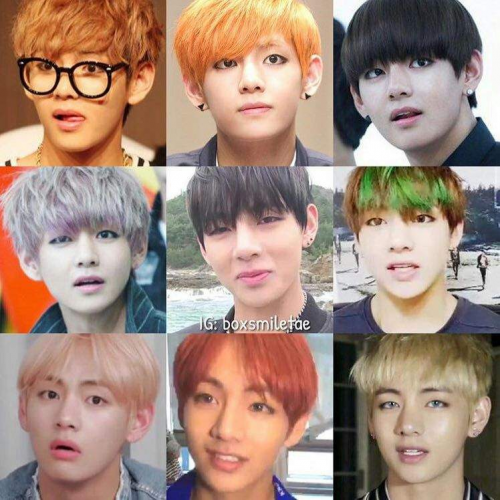 Here Are All The 20 Different Hair Colors And Styles That BTS's V Has Had  That Will Make You Pray For His Scalp - Koreaboo