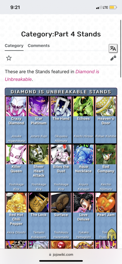 Part 4 stand tier list