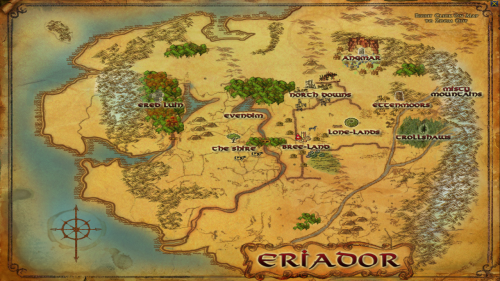 LOTRO interconnected zone map (re-upload) u32 : r/lotro