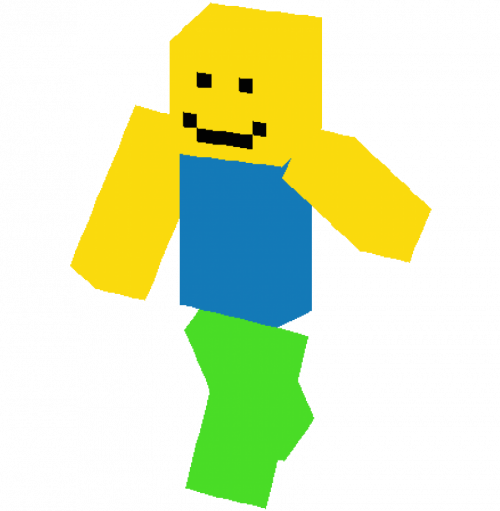 Strong Roblox Noob Minecraft Mob Skin