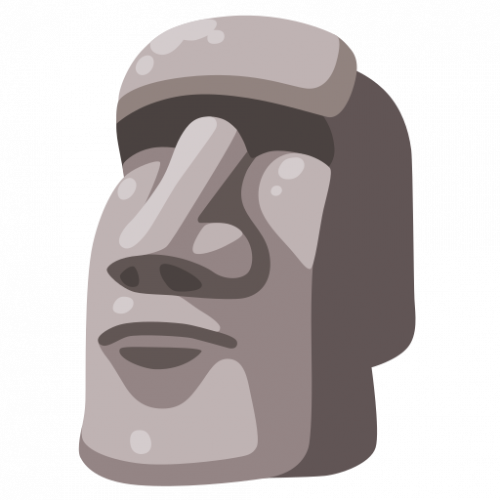 Moai emoji head by Haros98 on DeviantArt