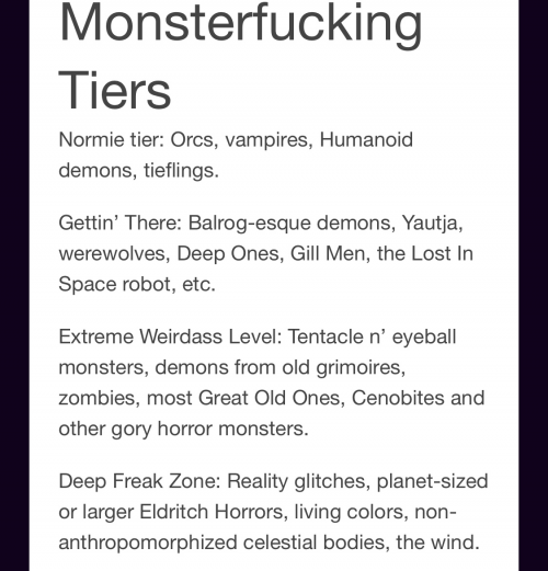 Creature Tier List Opinion