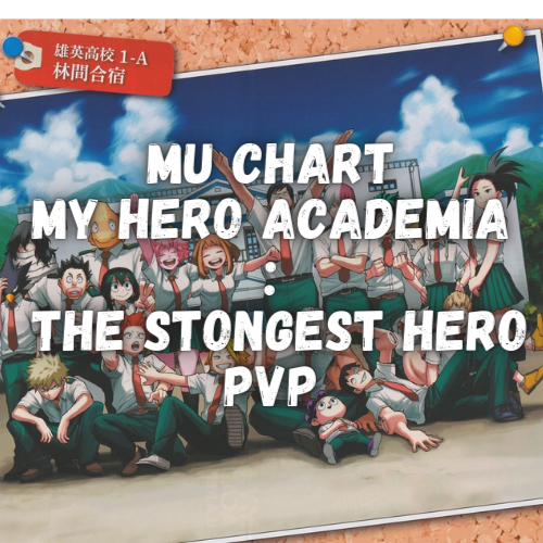 Create a MU Chart PvP My Hero Academia The Strongest Hero Tier List