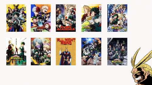 Create A My Hero Academia Temporadas, Peliculas Y OVAs Tier List ...