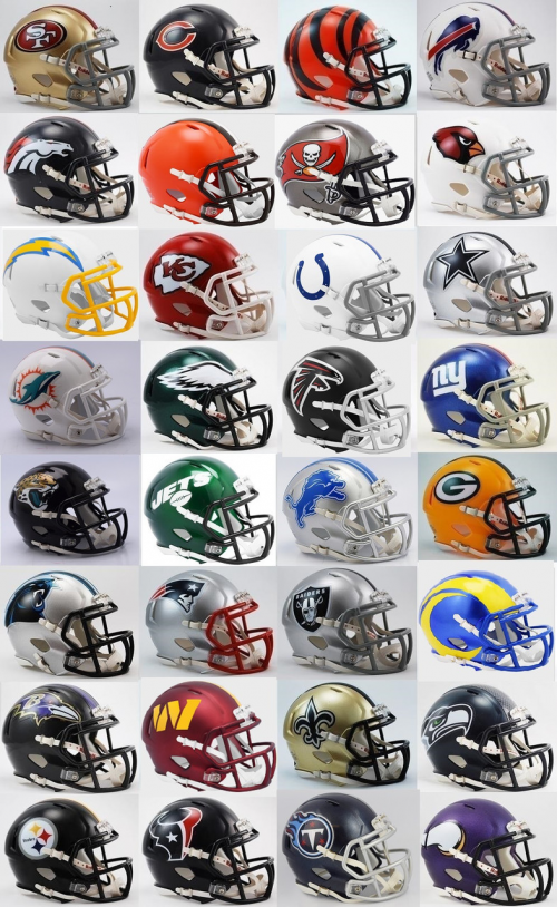 Create a NFL helmet designs Tier List - TierMaker