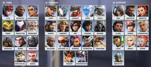 Create a OW2 heros Tier List - TierMaker