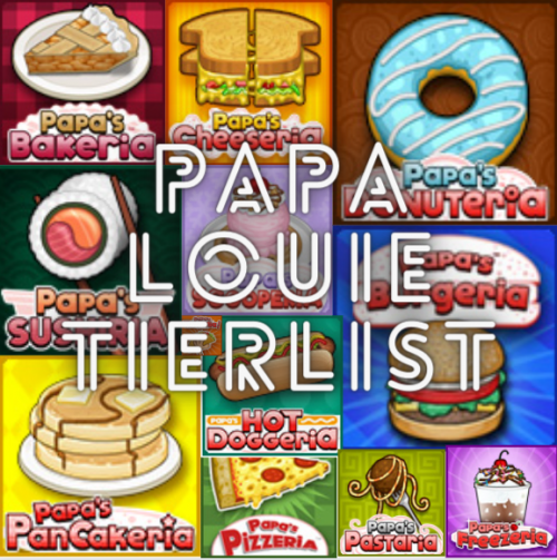 Create a Papa Louie Gameria To Go! Tier List - TierMaker