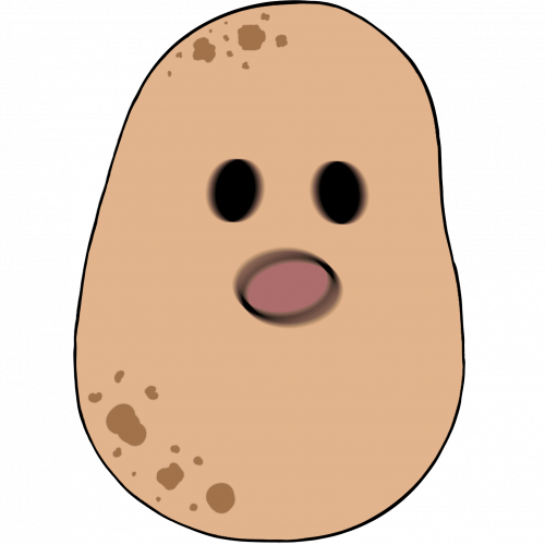 Cute Kawaii Potato Japanese Language for Anime Fans Sticker by Yaneso Ida -  Pixels