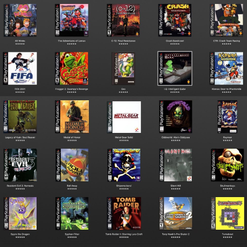 PS1 Games Tier List Community Rankings TierMaker