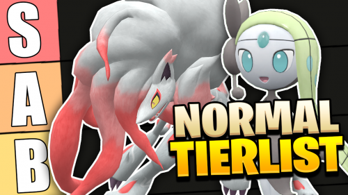 Create a pokémon type normal Tier List - TierMaker
