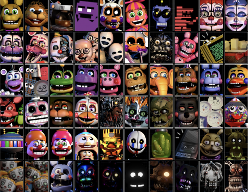 Create a Fnaf animatronics Tier List - TierMaker