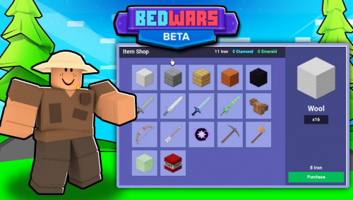 Bedwars, But My ITEMS Are RANDOM.. (Roblox Bedwars) -  in 2023