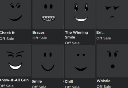 This is the 3rd time roblox has given me a batch of these new dynamic faces.  : r/roblox