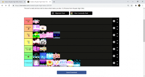 Create a Royale High Halos! Tier List - TierMaker
