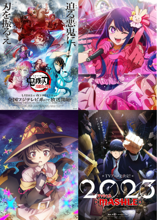 Spring 2023 Anime, Seasonal Chart
