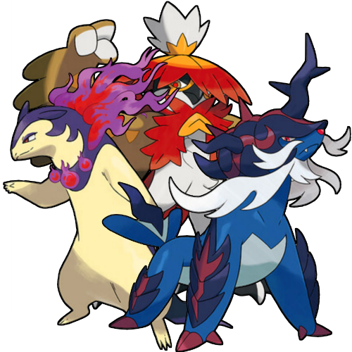 Pokemon unova starter trio 1