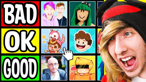 The Ultimate Roblox Youtuber Tier Maker Tier List Community Rankings