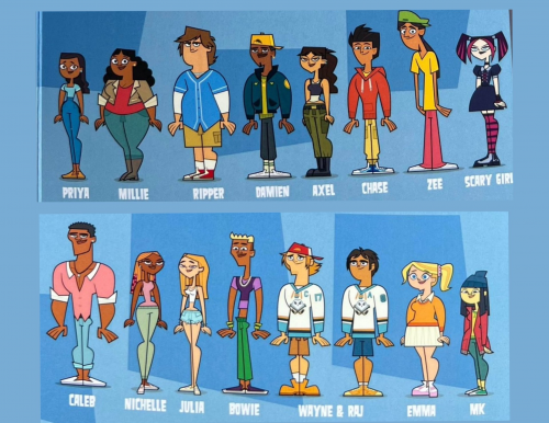 Total Drama Character Height Chart UPDATED 2023 