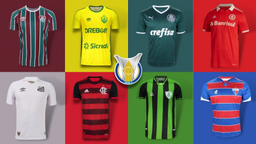 FOOTBALL LEAGUE 2023 PATCH BRASILEIRÃO LICENCIADO KITS E ELENCO