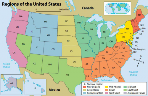 Create a United States Regions Tier List - TierMaker