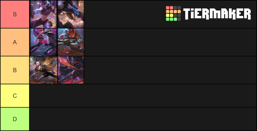 2019 Project Skins Tier List (Community Rankings) - TierMaker