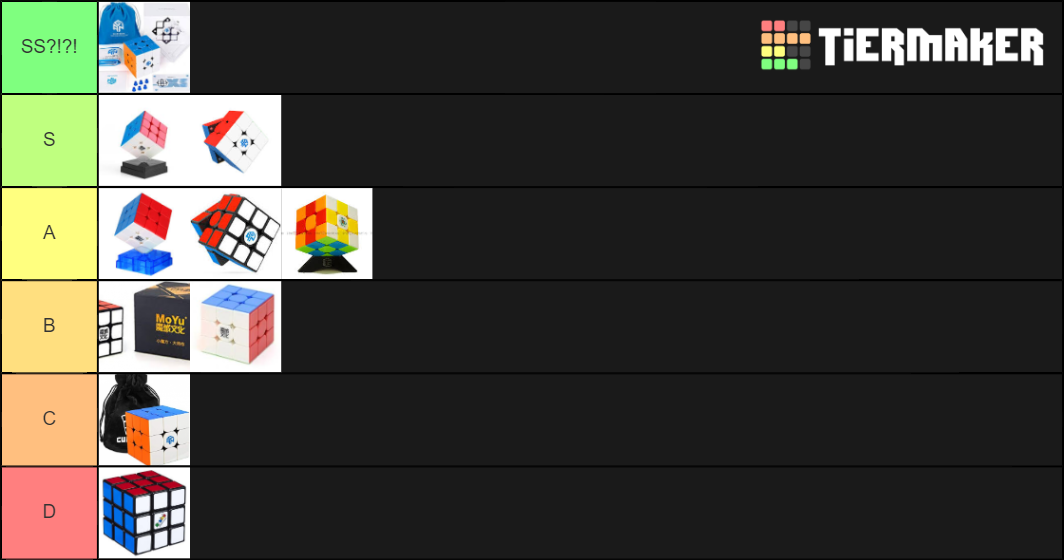 3x3 speed cube Tier List Rankings) TierMaker