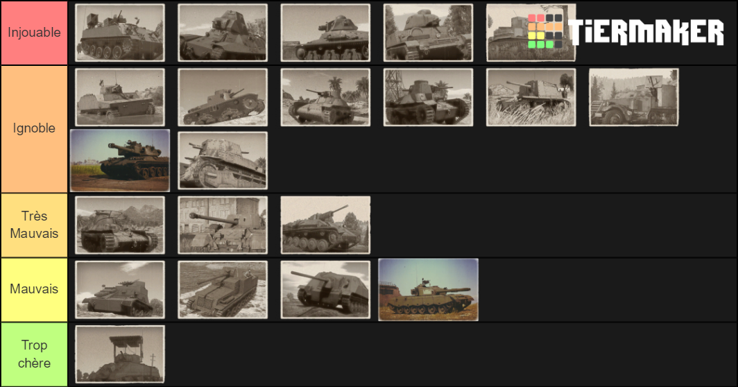 A Selection Of The Worst Of Vehicule Of War Thunder Tier List Community Rankings TierMaker