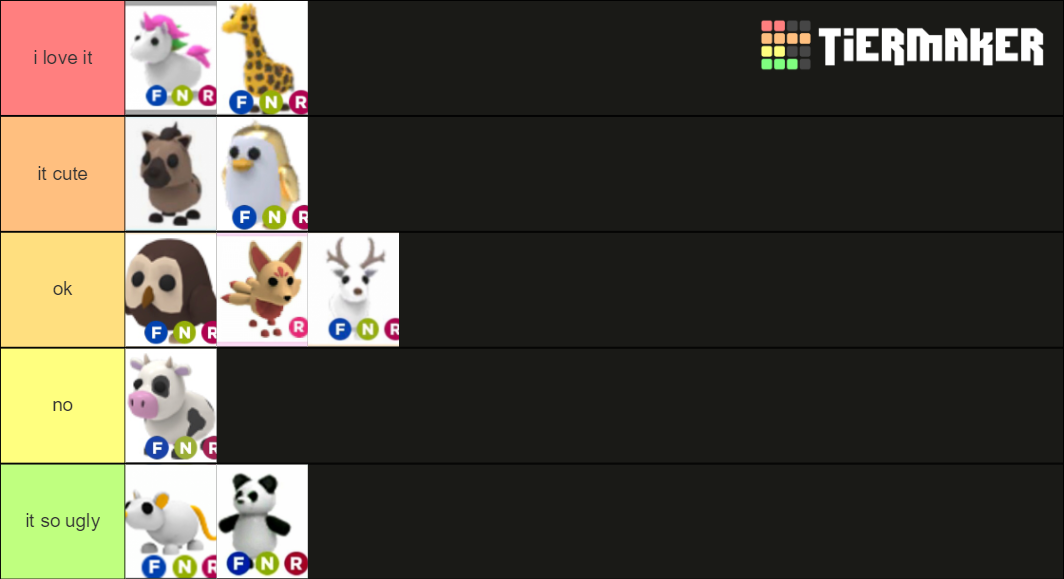 adopt me legendary Tier List (Community Rankings) - TierMaker