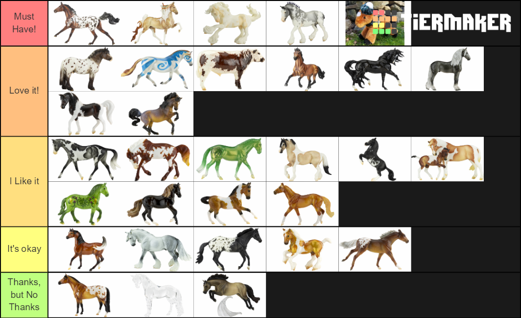 All BreyerFest 2020 Models Tier List Rankings) TierMaker