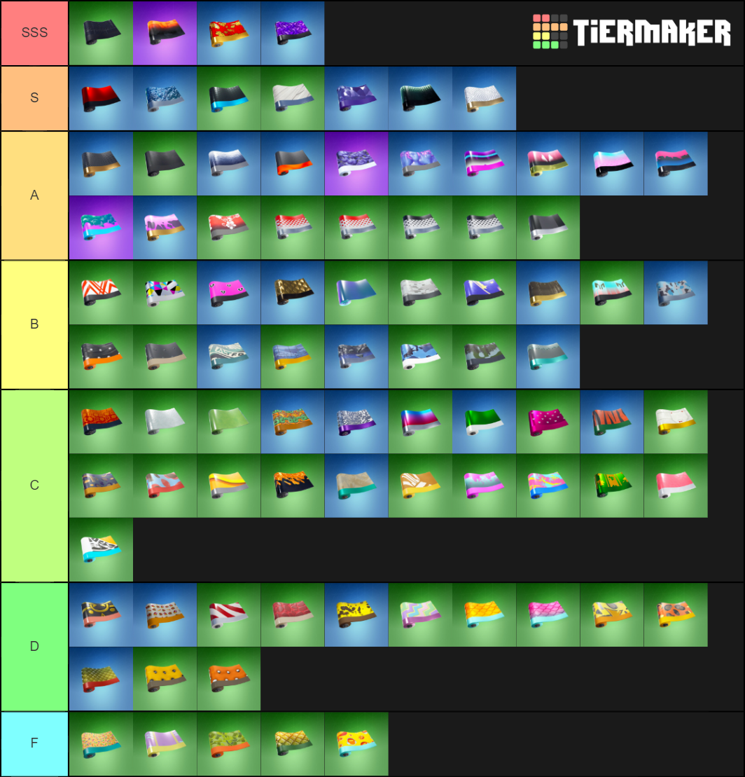 Tier Wrap All Fortnite wraps Tier List (Community Rankings) - TierMaker