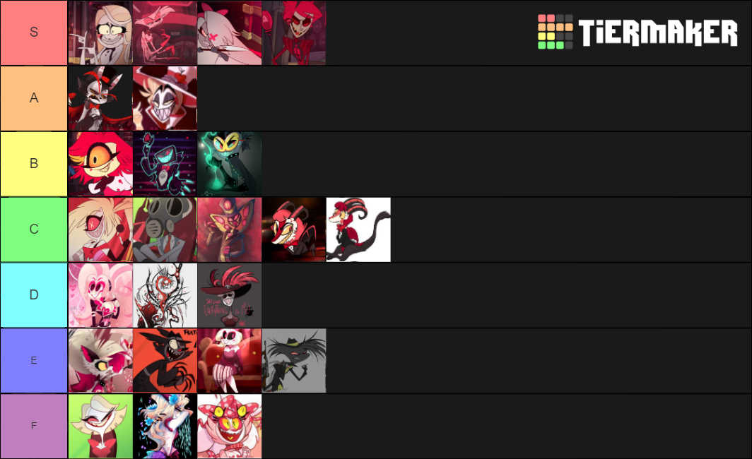 All hazbin hotel characters. Tier List (Community Rankings) - TierMaker