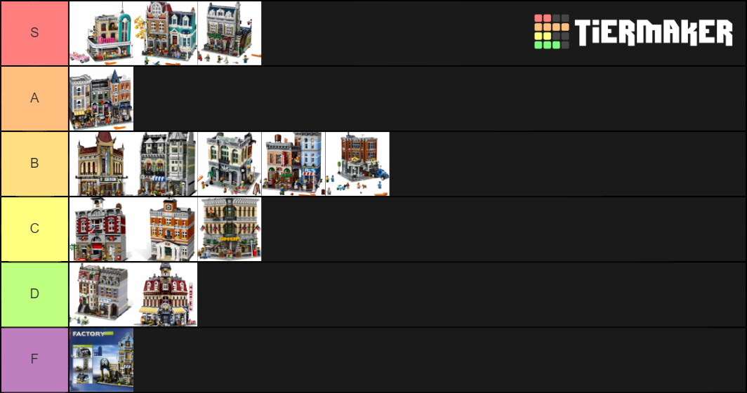 All LEGO Modular Buildings Tier List Rankings) TierMaker