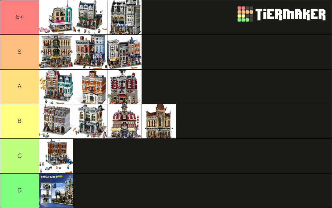 All LEGO Modular Buildings Tier List Rankings) TierMaker