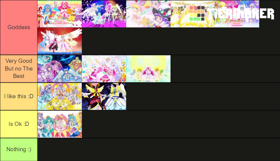 All Precure super forms Tier List (Community Rankings) - TierMaker