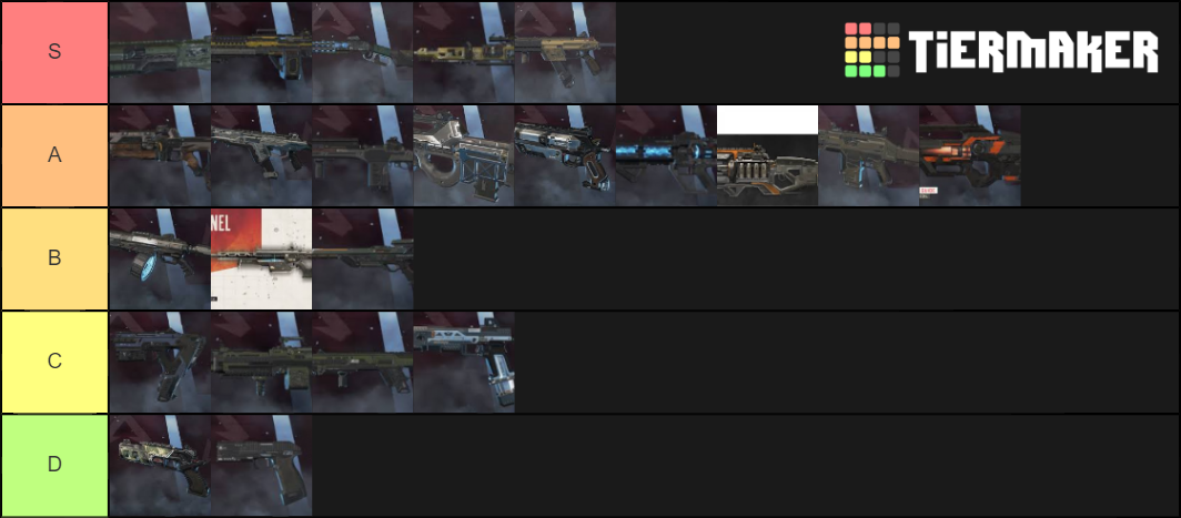 Apex Legends Weapon Season 4 Tier List (Community Rankings) - TierMaker