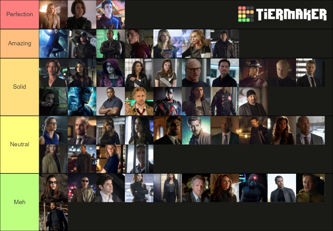 Arrowverse Character Tier List (Community Rankings) - TierMaker