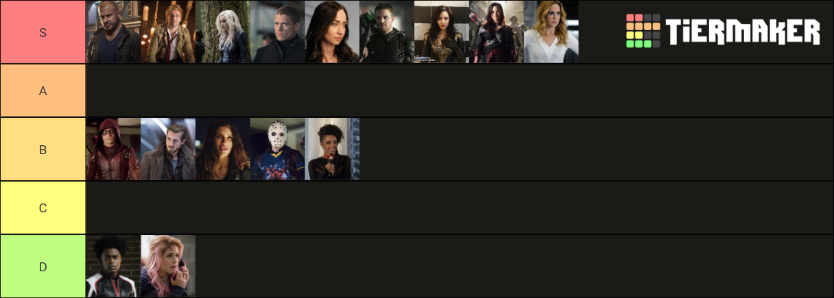 Arrowverse Characters List 2 Tier List Community Rankings Tiermaker 5454