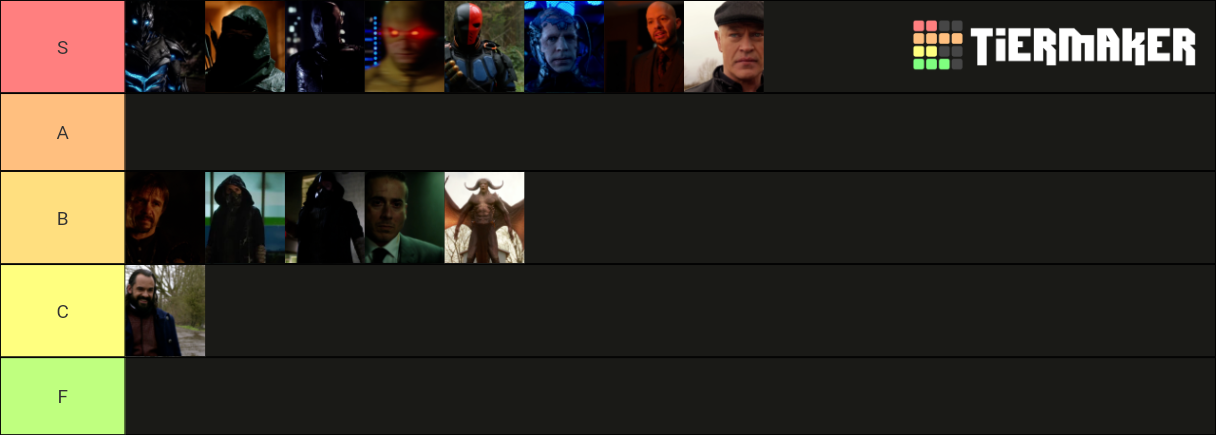 Arrowverse Main Villains Ranked Tier List Community R 7846