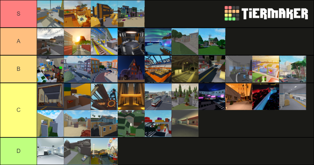 Arsenal Sept 2020 Maps Tier List Community Rankings Tiermaker