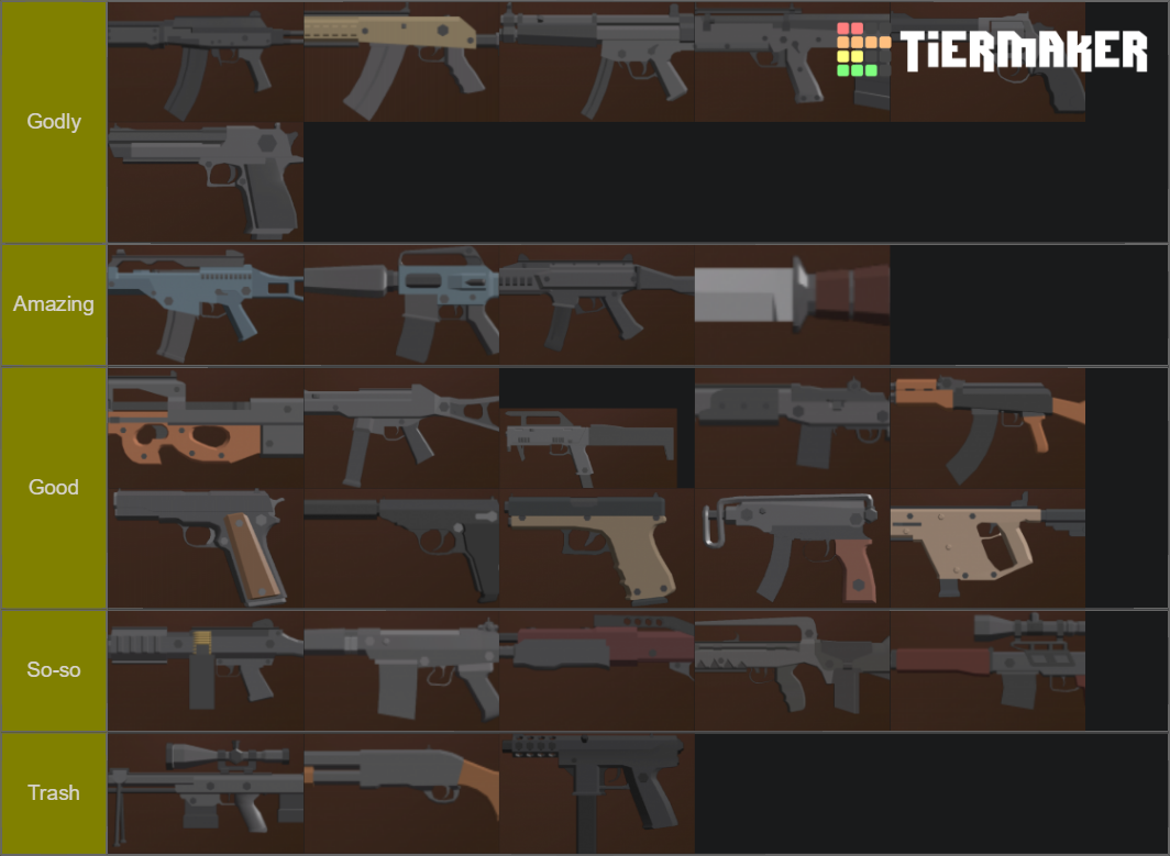 Bad Business Gun Tier List (Community Rankings) - TierMaker