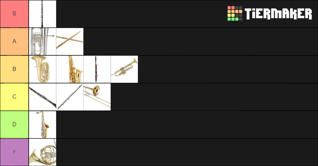 band-instruments-tier-list-community-rankings-tiermaker