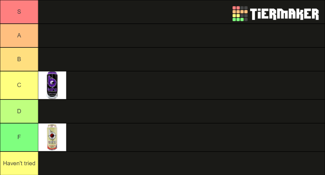 Bang Energy Drink Flavors Tier List Rankings) TierMaker