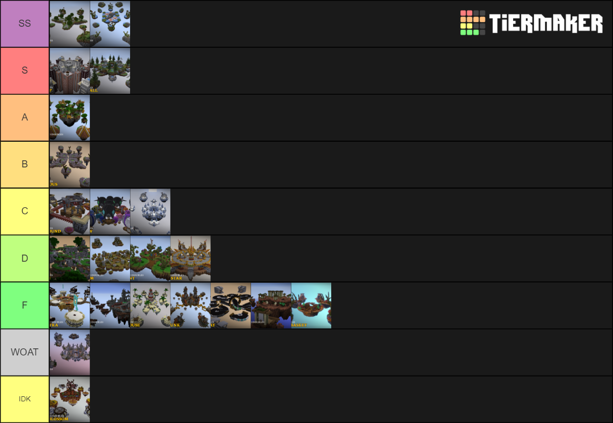 Bedwars Maps Solo Doubles Tier List Community Rankings TierMaker   Bedwars Maps Solo Doubles 109407 1589508656 