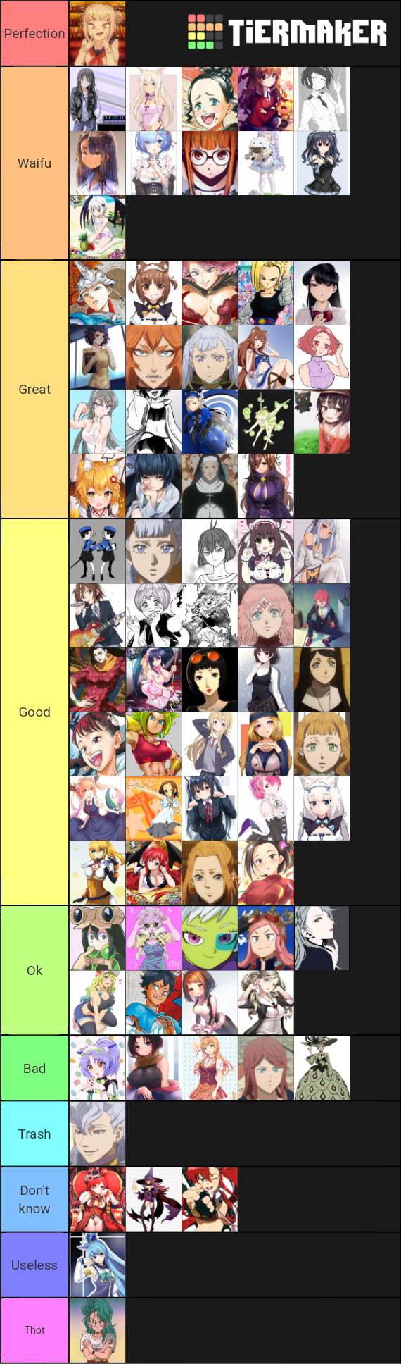 best-girl-tier-list-community-rankings-tiermaker