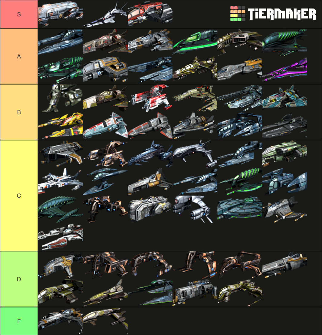 Best GoF2 Ships Tier List Rankings) TierMaker