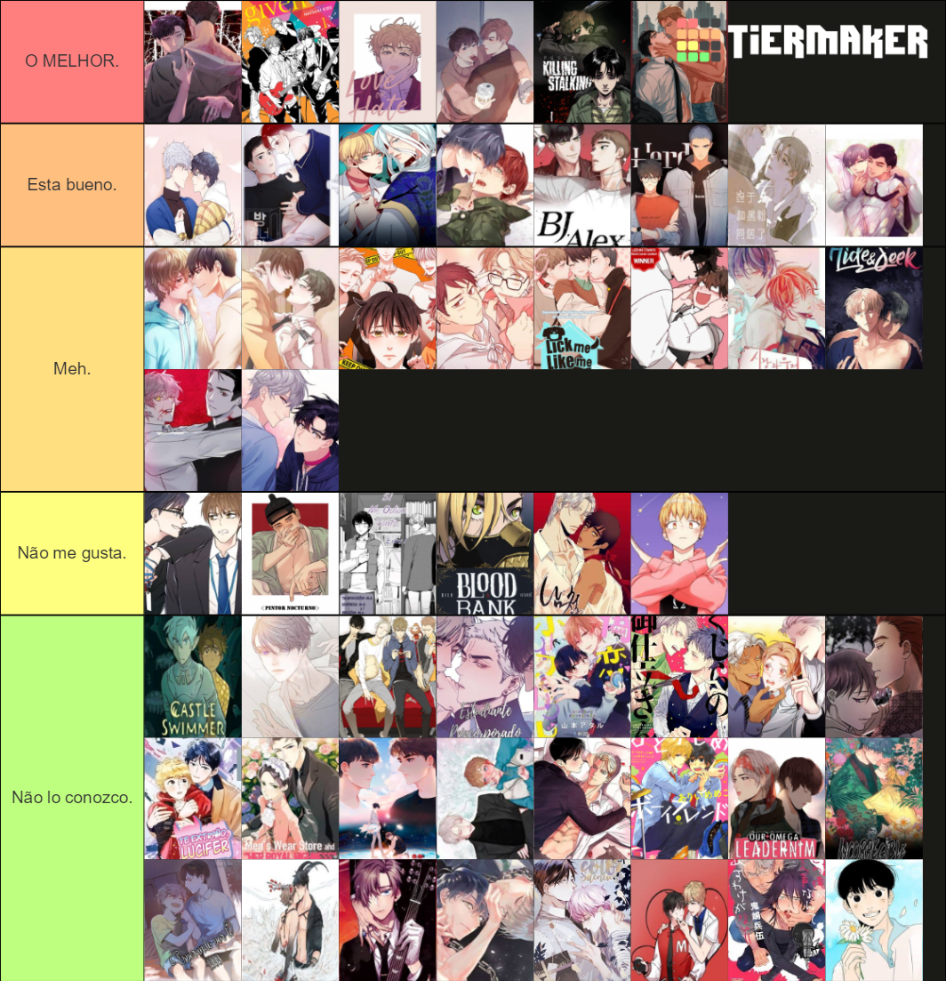 BL, YAOI MANGAS. +50 Tier List (Community Rankings) - TierMaker