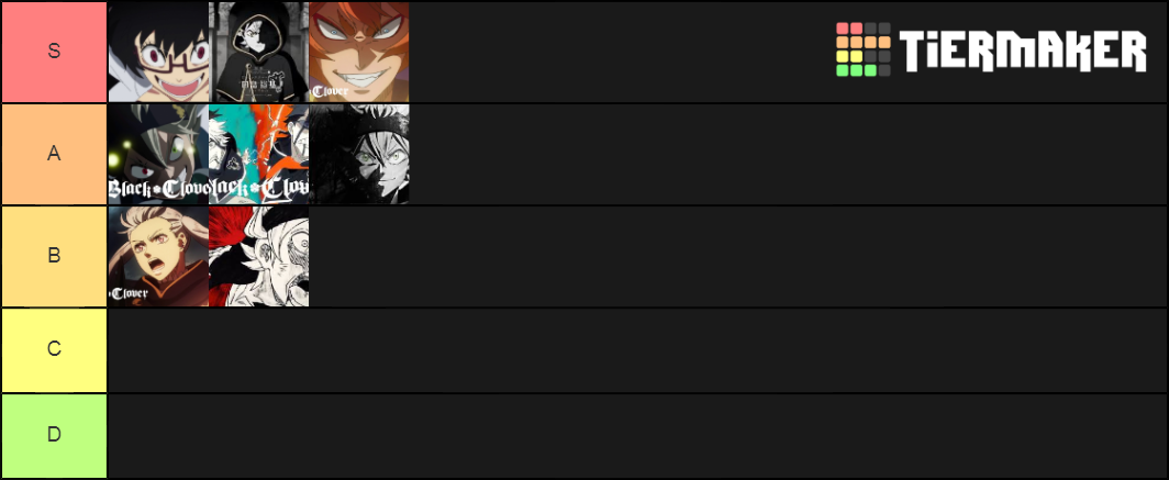 Black clover OPs Tier List (Community Rankings) - TierMaker