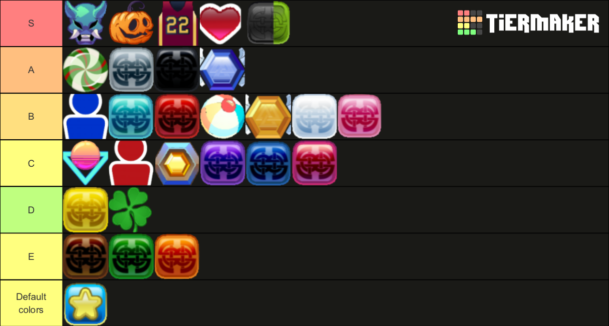 Brawlhalla Color Schemes Tier List Rankings) TierMaker