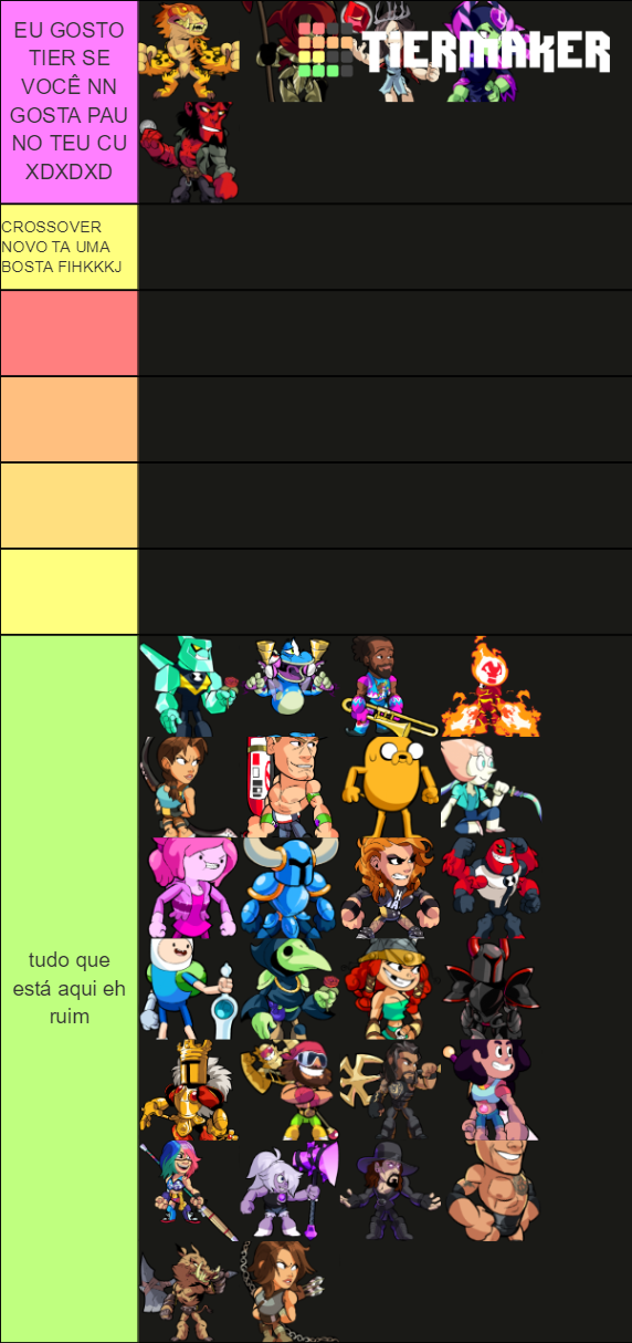 Brawlhalla Crossovers Tier List Rankings) TierMaker